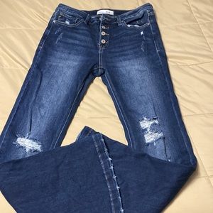 Womens flare kancan jeans